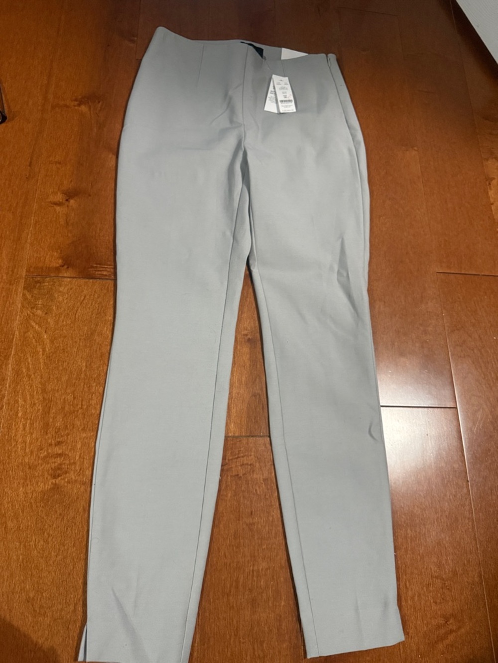 White House Black Market Light Gray Slim Trousers